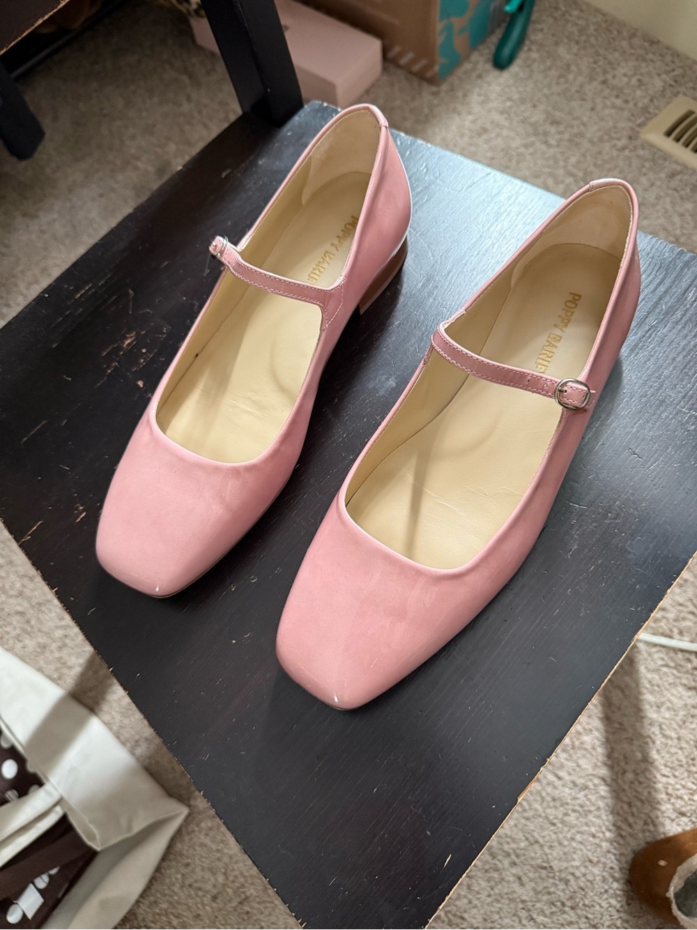 Classic patent Pink leather Poppy Barley Mary Jane Flats - Women - Picture 2 of 5